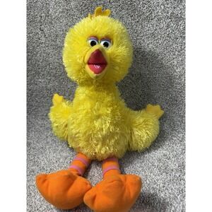 Sesame Street Big Bird Plush 16 Inch yellow Stuffed Animals Long Leg Toy